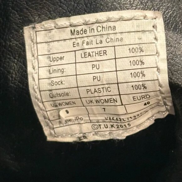 TUK Womens Viva Creepers Mondo Boots Lace Up Black Suede Size 9 - Picture 8 of 8